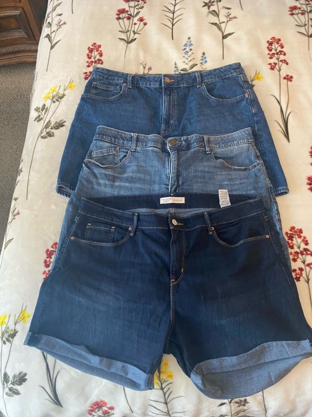 Women's Dark/ Light Blue shorts 🩳 Bundle